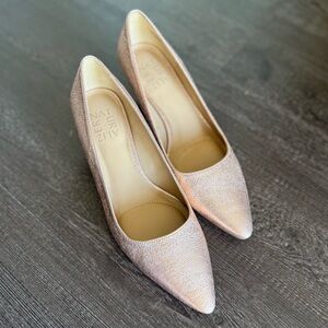 Naturalizer Metallic Rose Gold Pointed-Toe Pumps